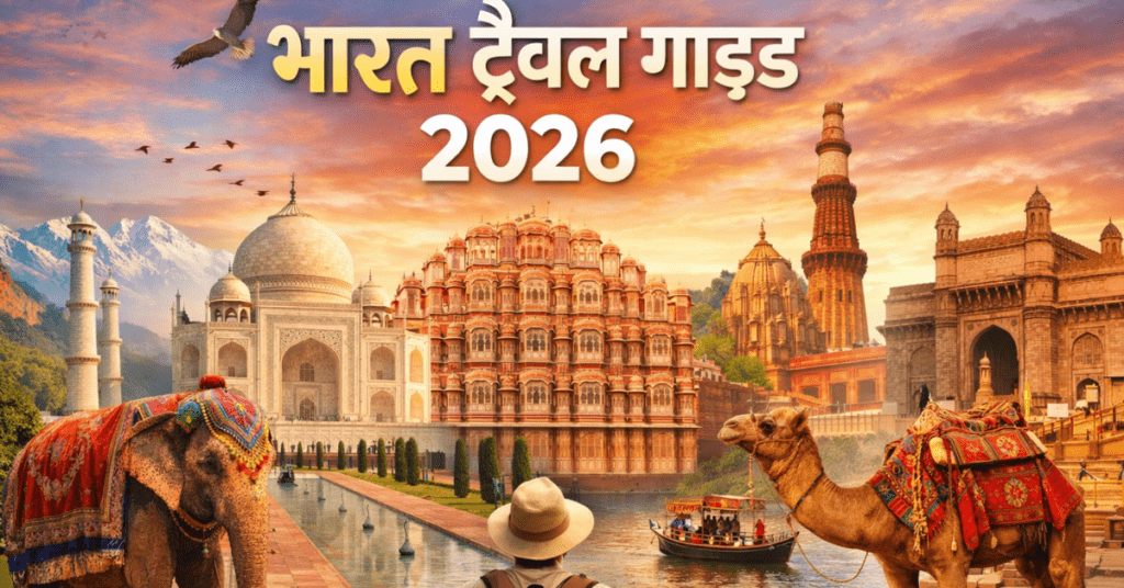 भारत ट्रैवल गाइड 2026 – भारत के प्रमुख पर्यटन स्थल और यात्रा गाइड