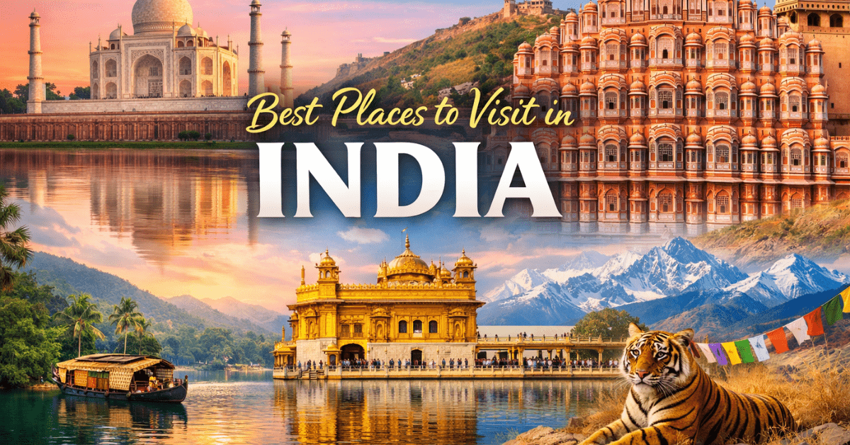Best Places India – भारत के प्रसिद्ध पर्यटन स्थल और घूमने की बेहतरीन जगहें